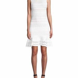 Bailey 44 White Crepe Sweater Dress